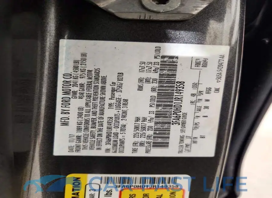 3FA6P0HD1JR149358# 12