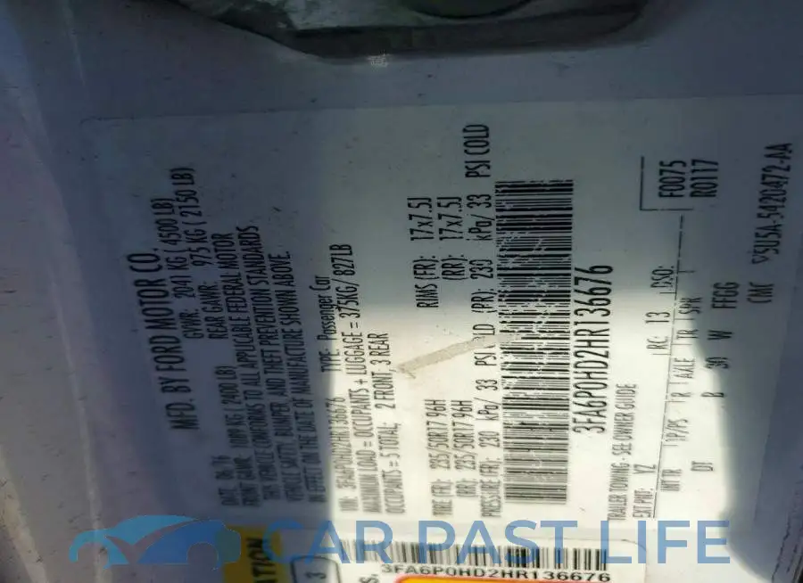 3FA6P0HD2HR136676# 12