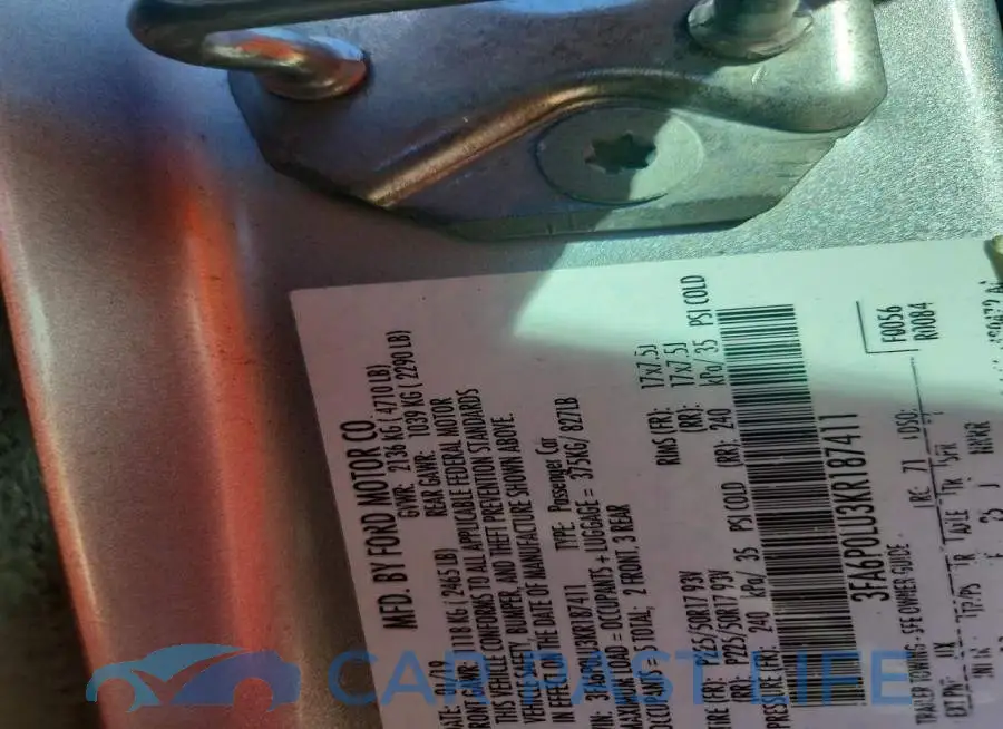 3FA6P0LU3KR187411# 13