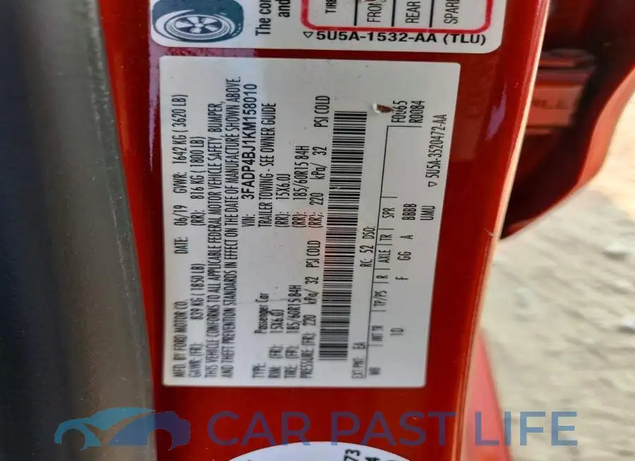 3FADP4BJ1KM158010# 12