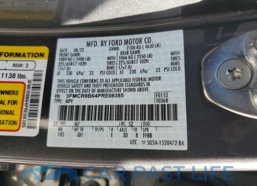 3FMCR9B64PRE08385# 14