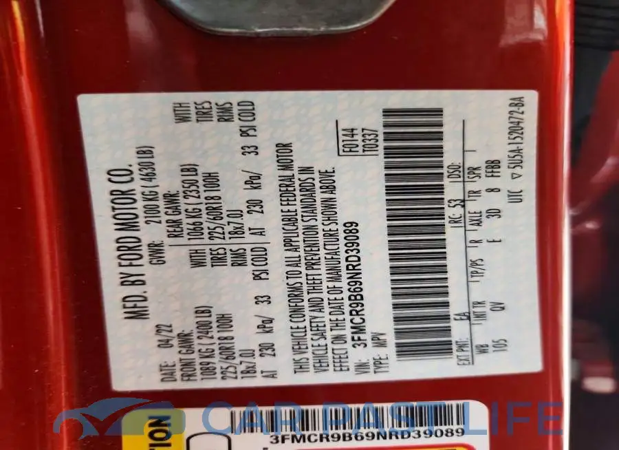3FMCR9B69NRD39089# 13