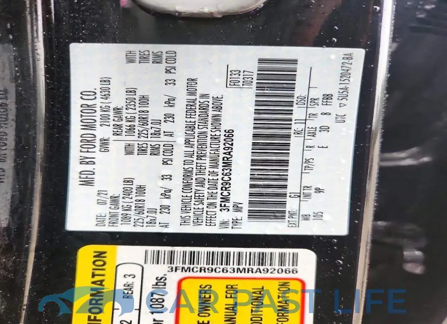 3FMCR9C63MRA92066# 14