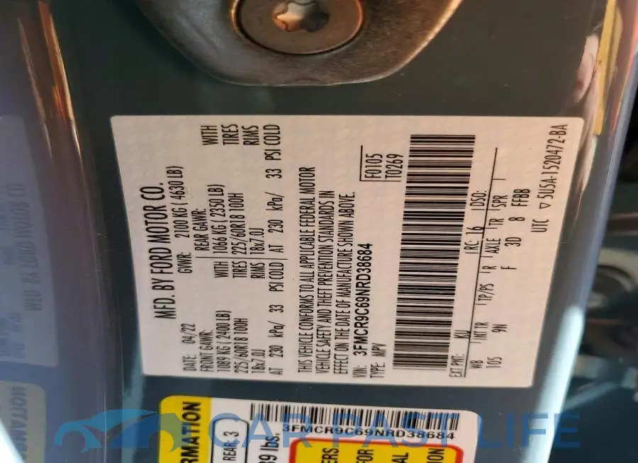 3FMCR9C69NRD38684# 13