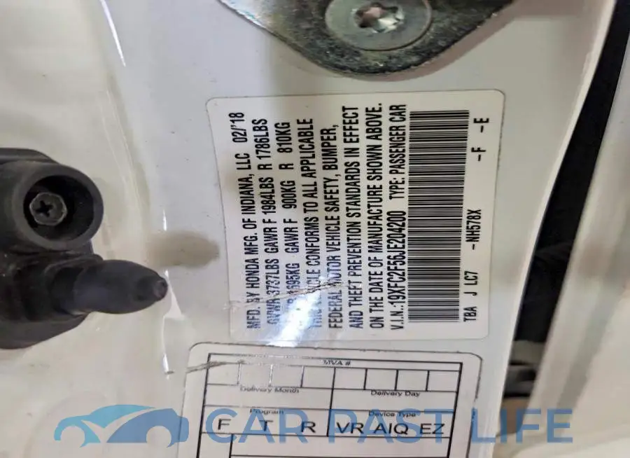 19XFC2F56JE204200# 12
