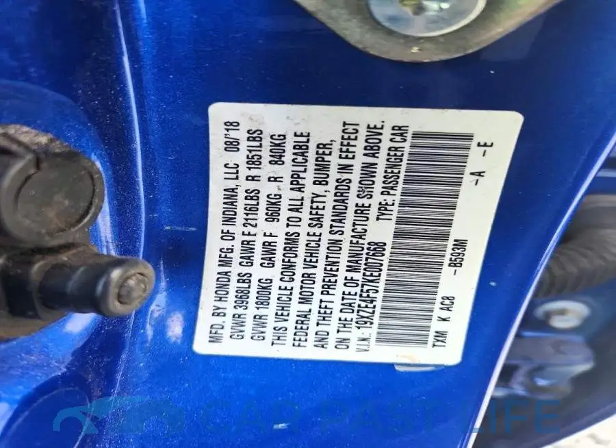 19XZE4F57KE007668# 12