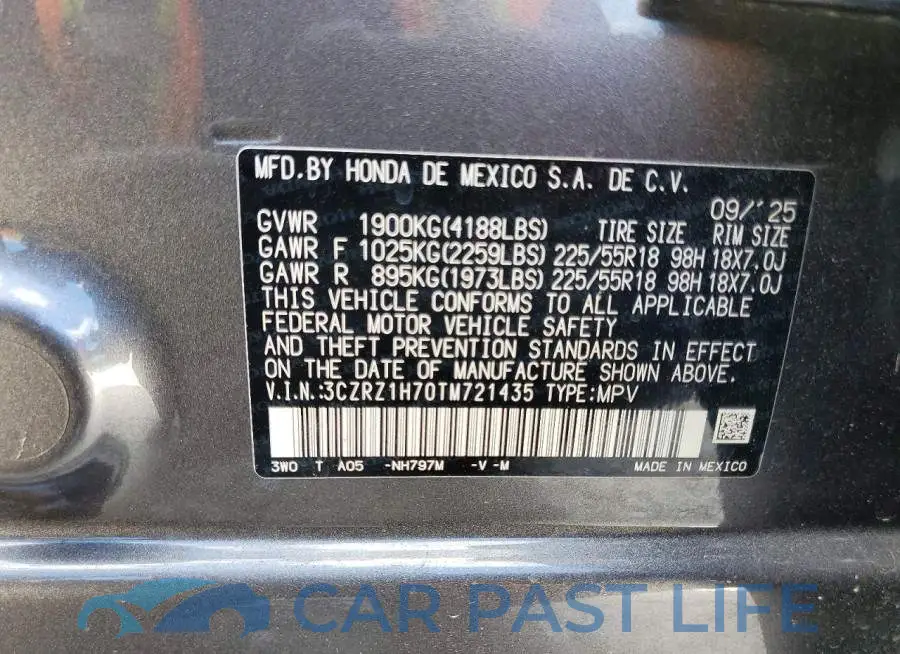 3CZRZ1H70TM721435# 13