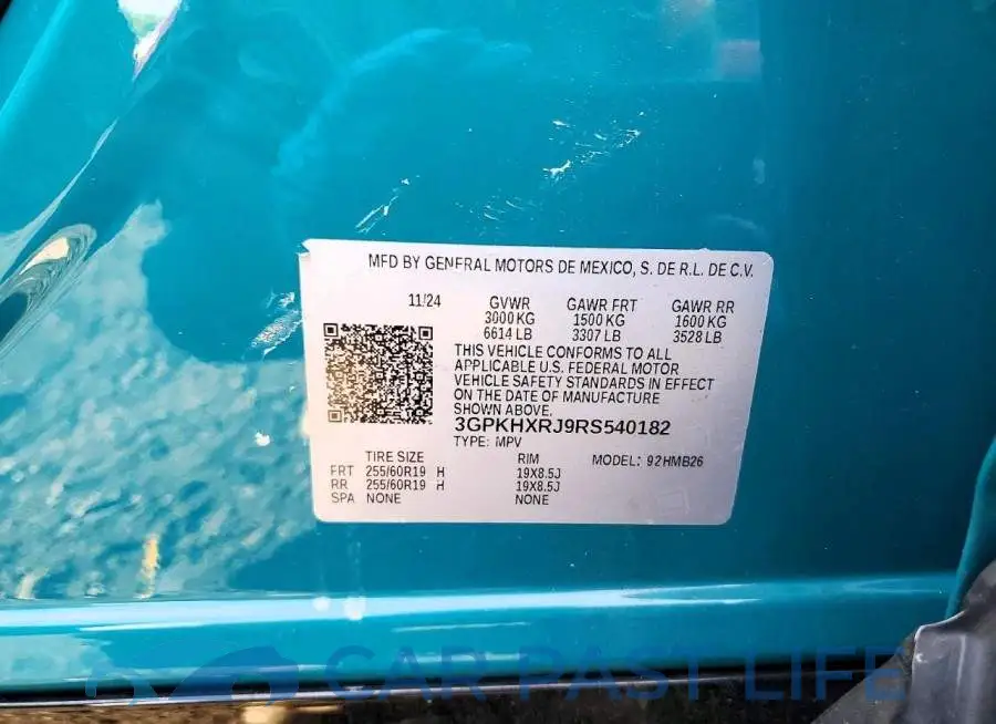 3GPKHXRJ9RS540182# 13