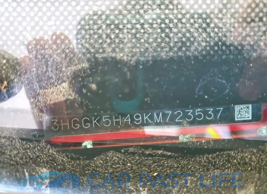 3HGGK5H49KM723537# 12