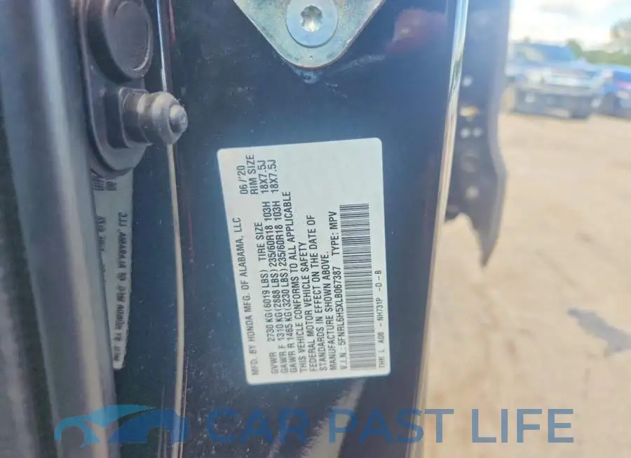 5FNRL6H5XLB067387# 13