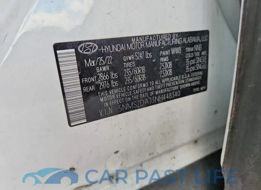 5NMS2DAJ3NH448340# 12