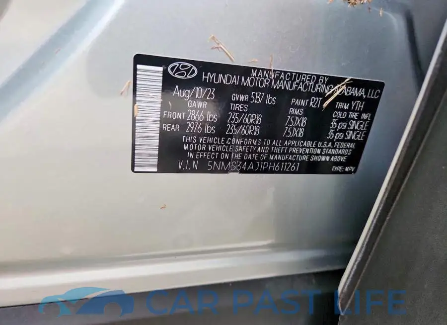 5NMS34AJ1PH611261# 13