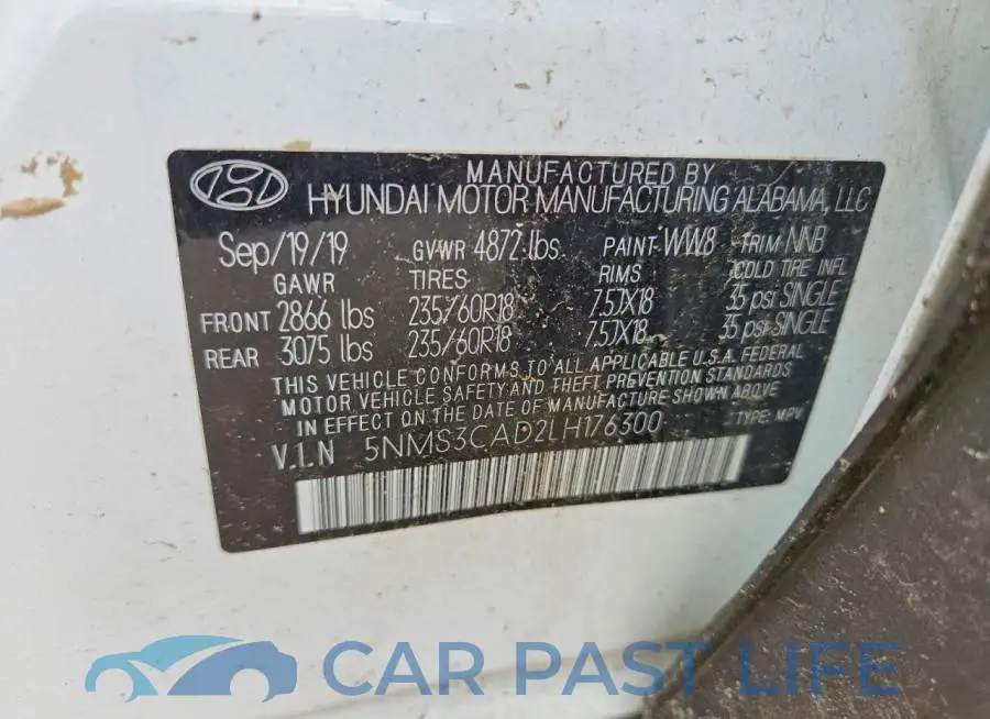 5NMS3CAD2LH176300# 13