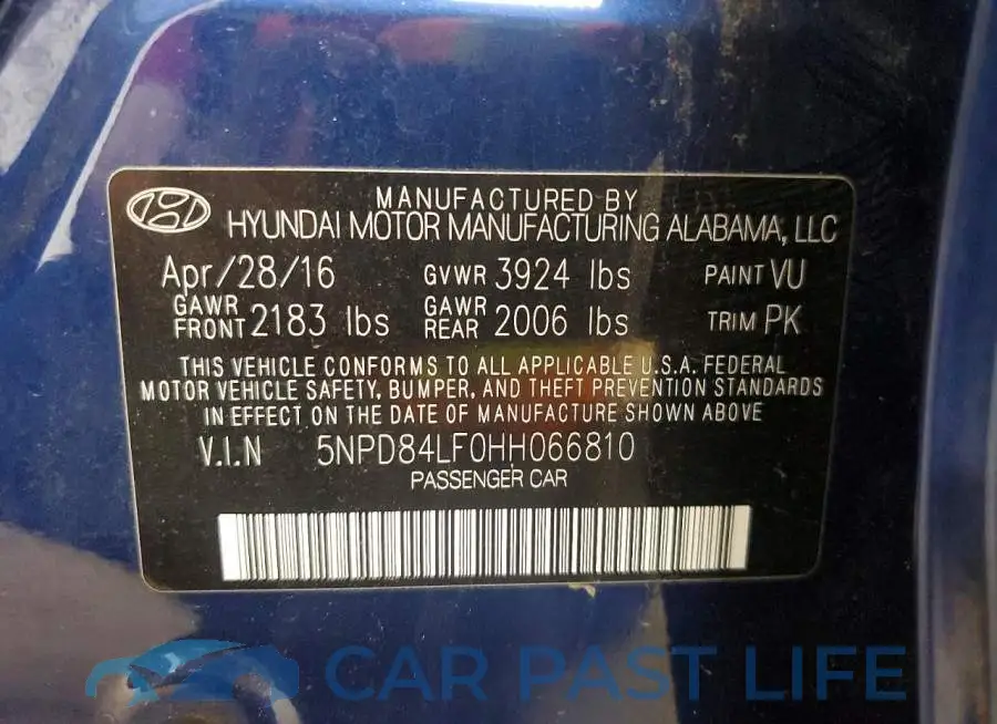 5NPD84LF0HH066810# 12