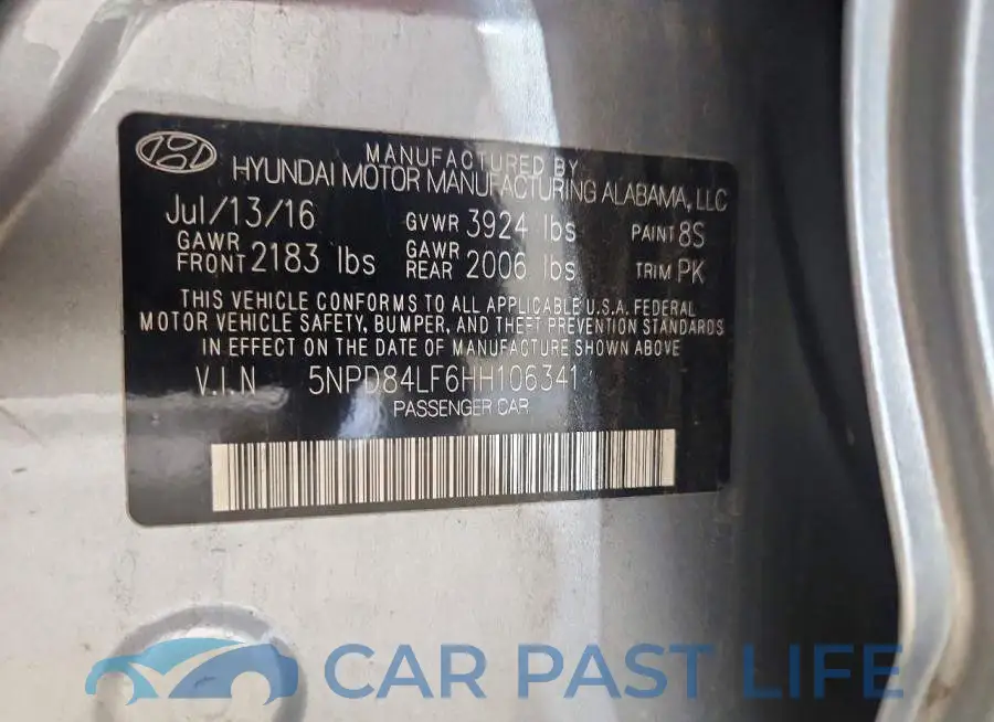 5NPD84LF6HH106341# 13