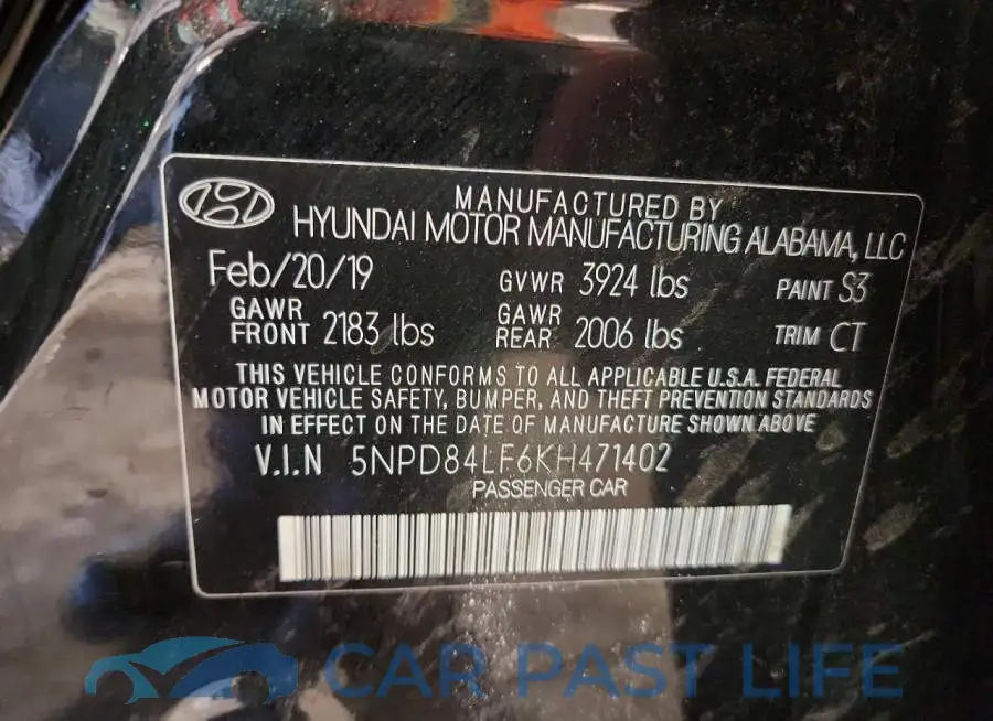 5NPD84LF6KH471402# 13
