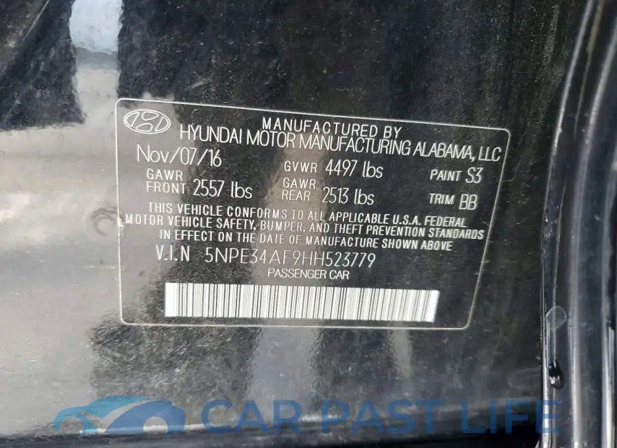 5NPE34AF9HH523779# 12