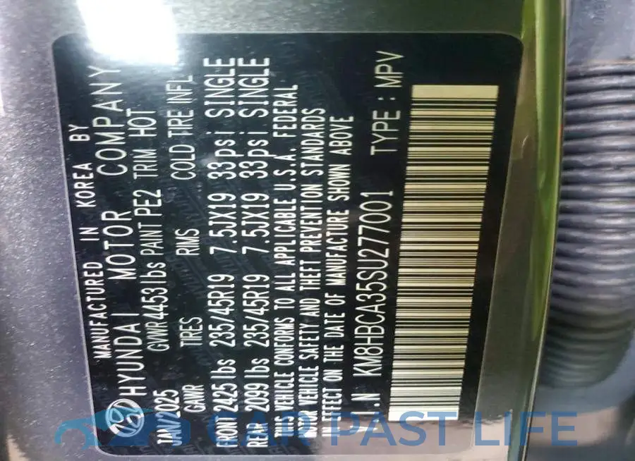 KM8HBCA35SU277001# 13