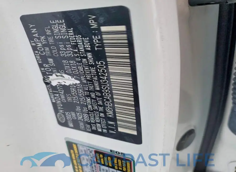 KM8HBCAB9SU342505# 14
