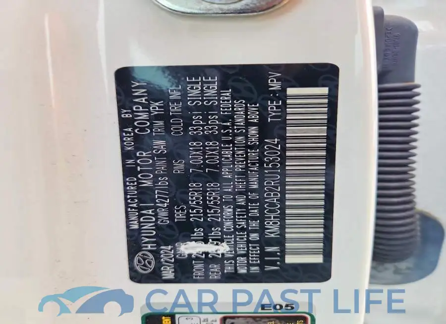KM8HCCAB2RU153024# 12