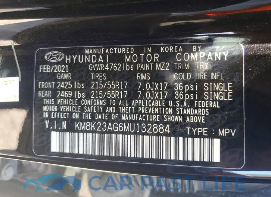 KM8K23AG6MU132884# 12