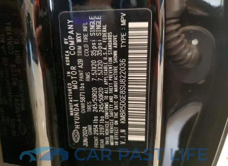 KM8R5DGE8SU822036# 14