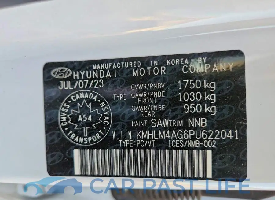 KMHLM4AG6PU622041# 12