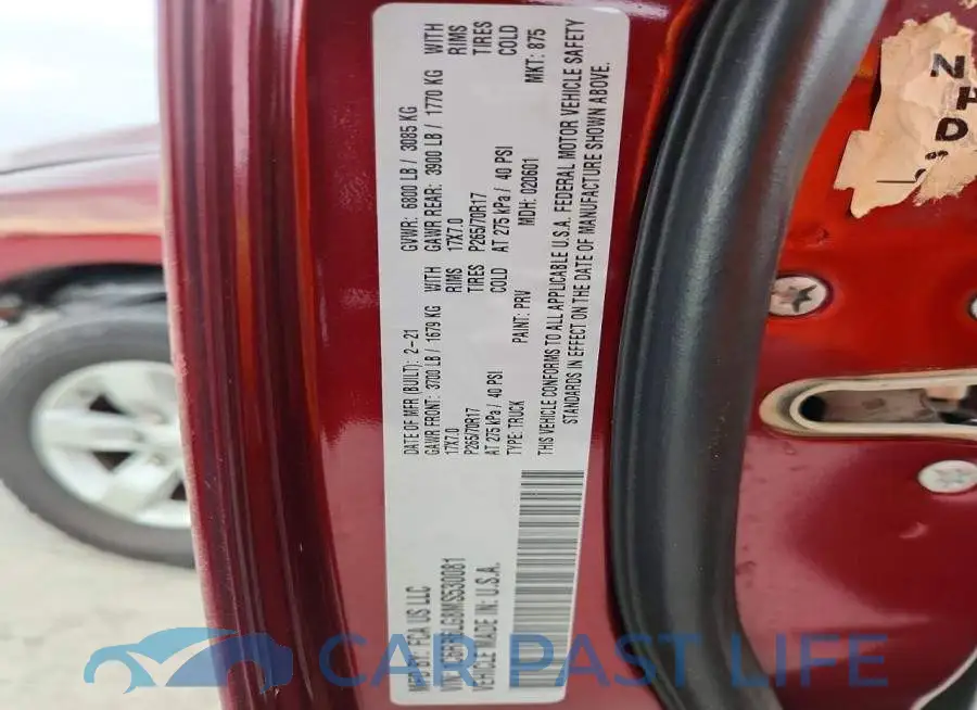 1C6RR6LG8MS530081# 13