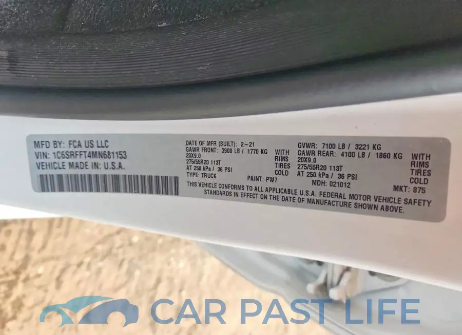 1C6SRFFT4MN681153# 12