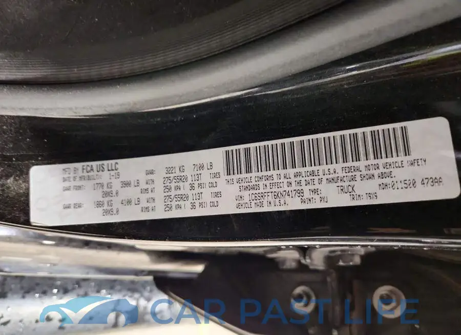 1C6SRFFT6KN741799# 12