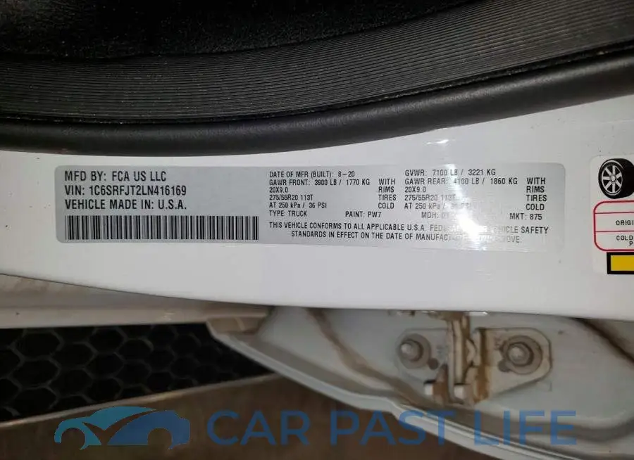 1C6SRFJT2LN416169# 12