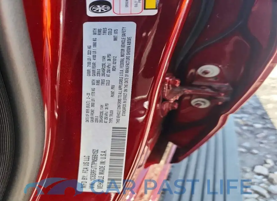 1C6SRFJT7PN569152# 12