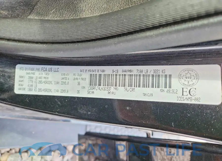 1C6SRFLT4LN161537# 12