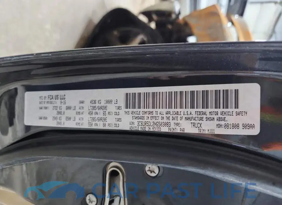 3C6UR5DL2HG503083# 12