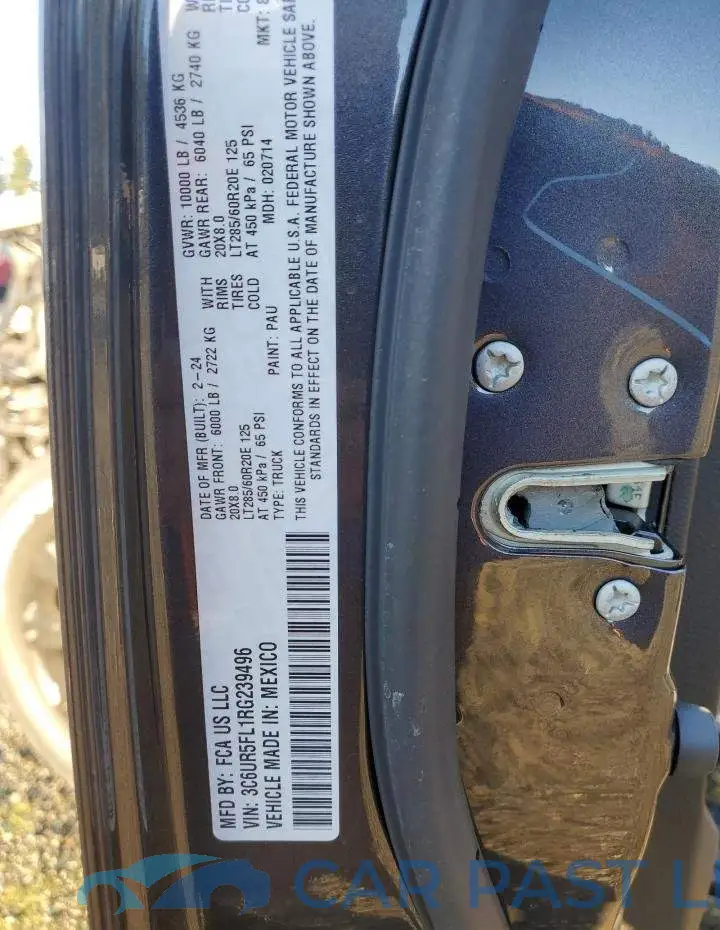 3C6UR5FL1RG239496# 13