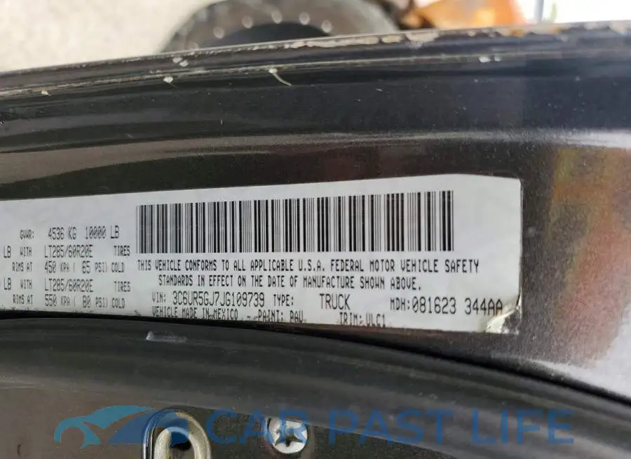 3C6UR5GJ7JG109739# 12