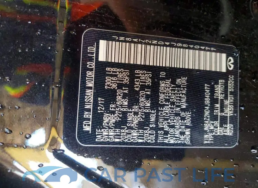 JN8AZ2ND4J9840477# 13