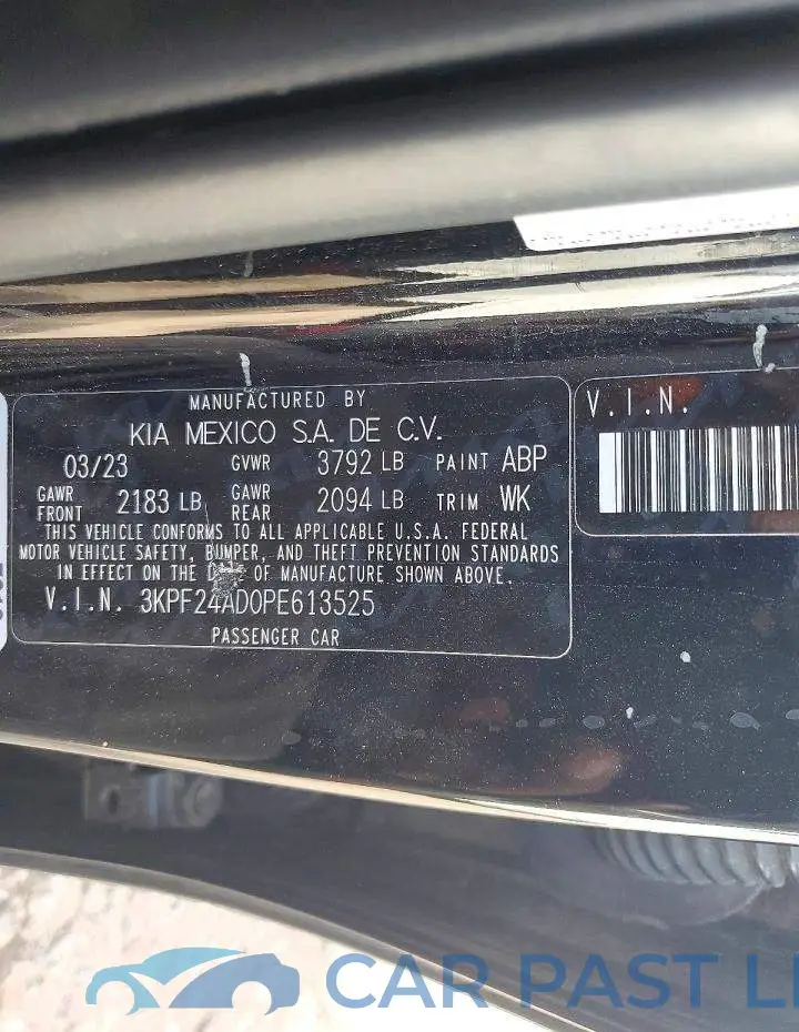 3KPF24AD0PE613525# 12