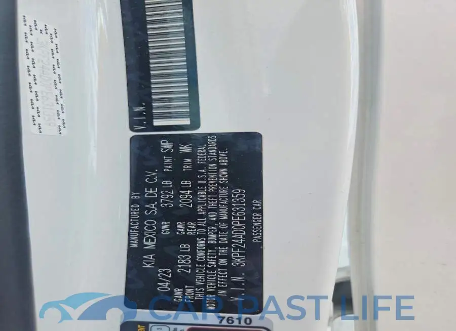 3KPF24AD0PE631359# 13