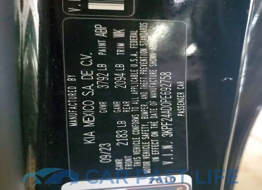 3KPF24AD0PE692758# 12