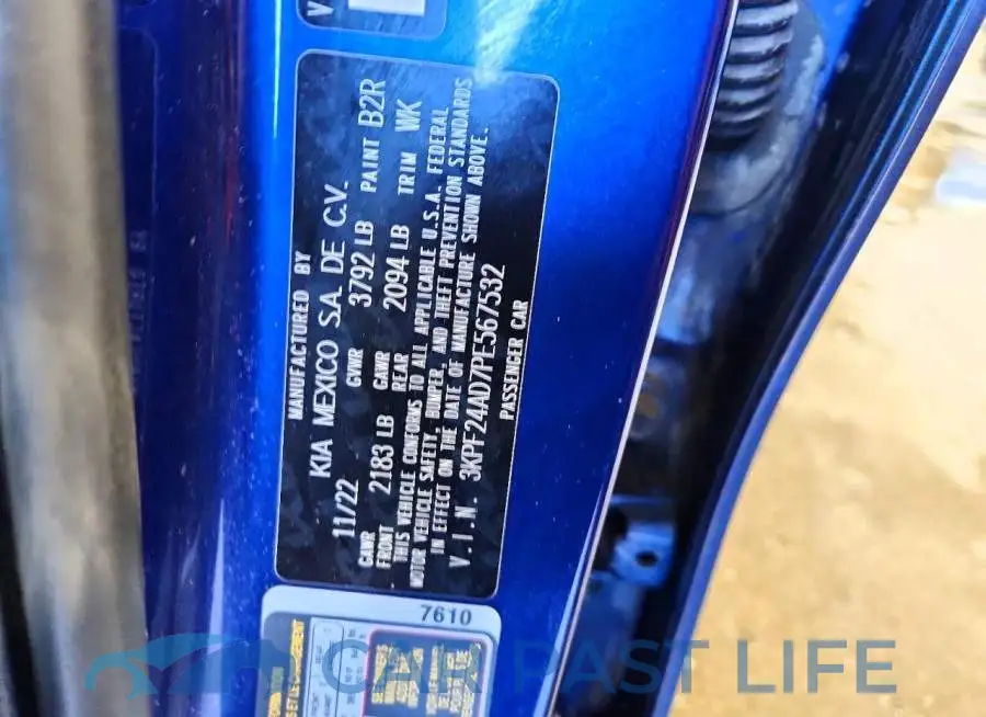 3KPF24AD7PE567532# 12