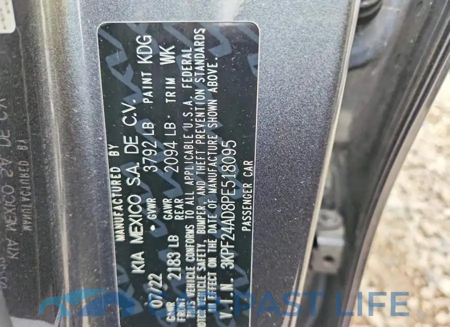 3KPF24AD8PE518095# 13