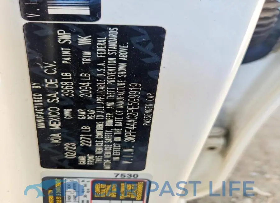 3KPF44AC2PE599919# 13