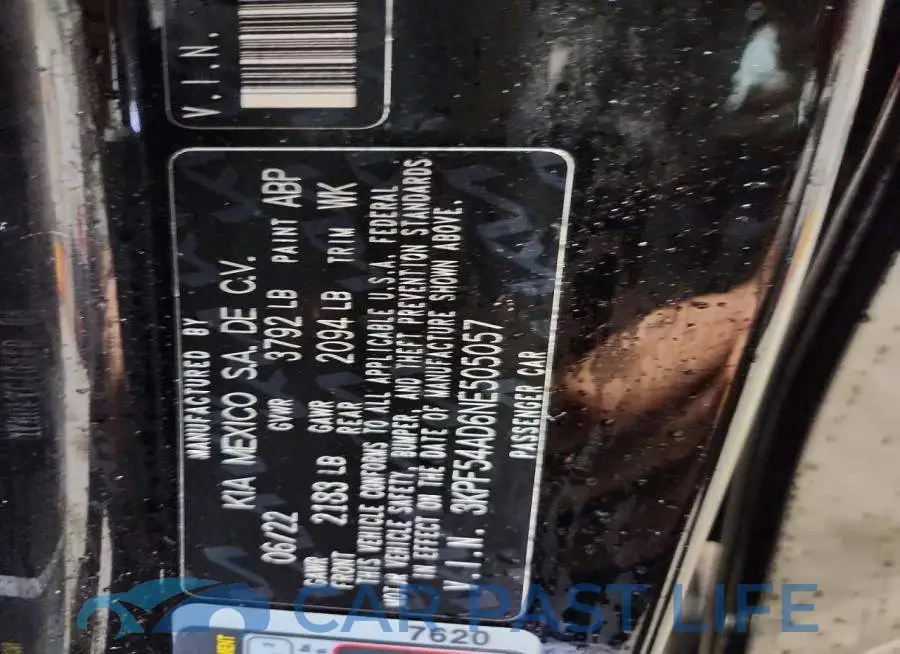3KPF54AD6NE505057# 13
