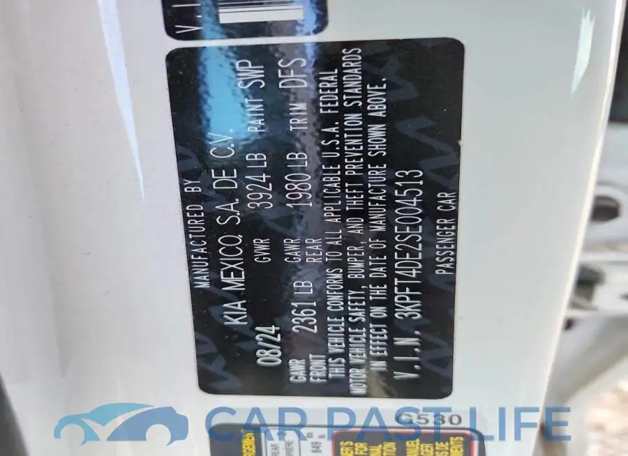 3KPFT4DE2SE004513# 12