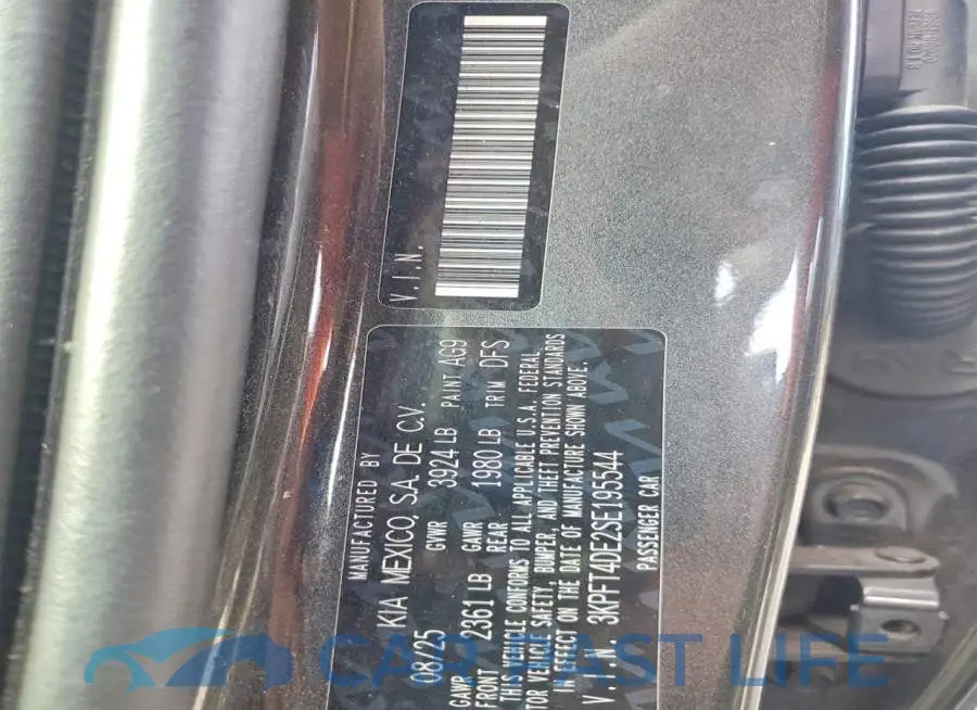 3KPFT4DE2SE195544# 12