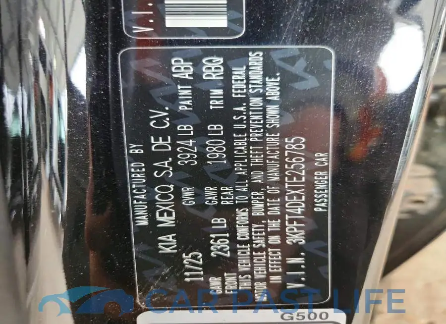 3KPFT4DEXTE256785# 13