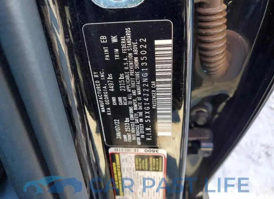5XXG14J22NG135022# 12