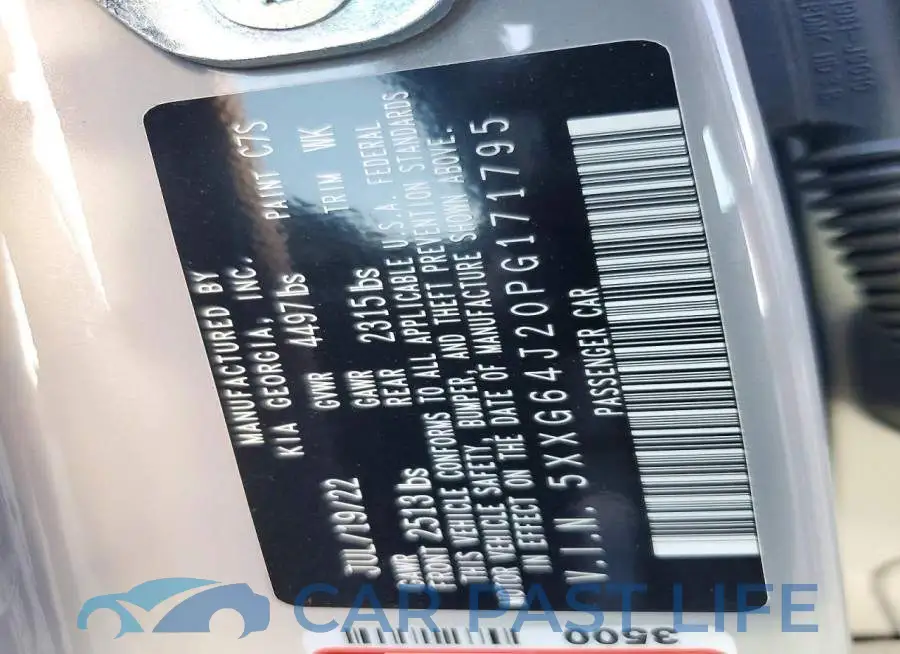 5XXG64J20PG171795# 12