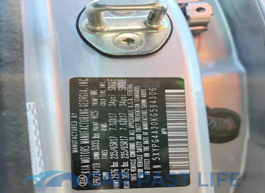 5XYPG4A30KG594306# 14
